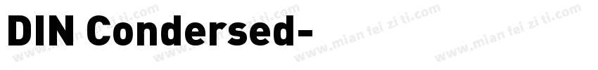 DIN Condersed字体转换